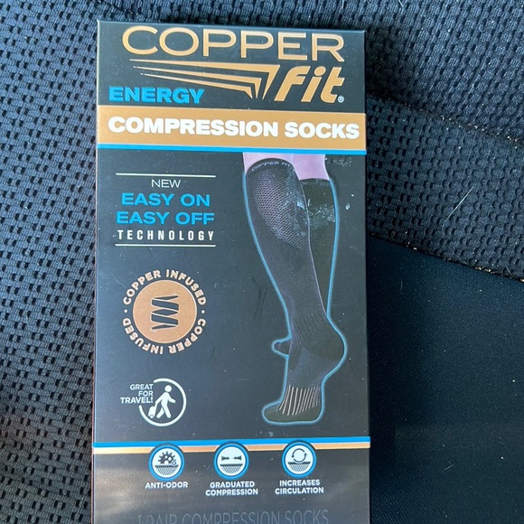 Copper Fit compression socks, new in box - Picture 1 of 3